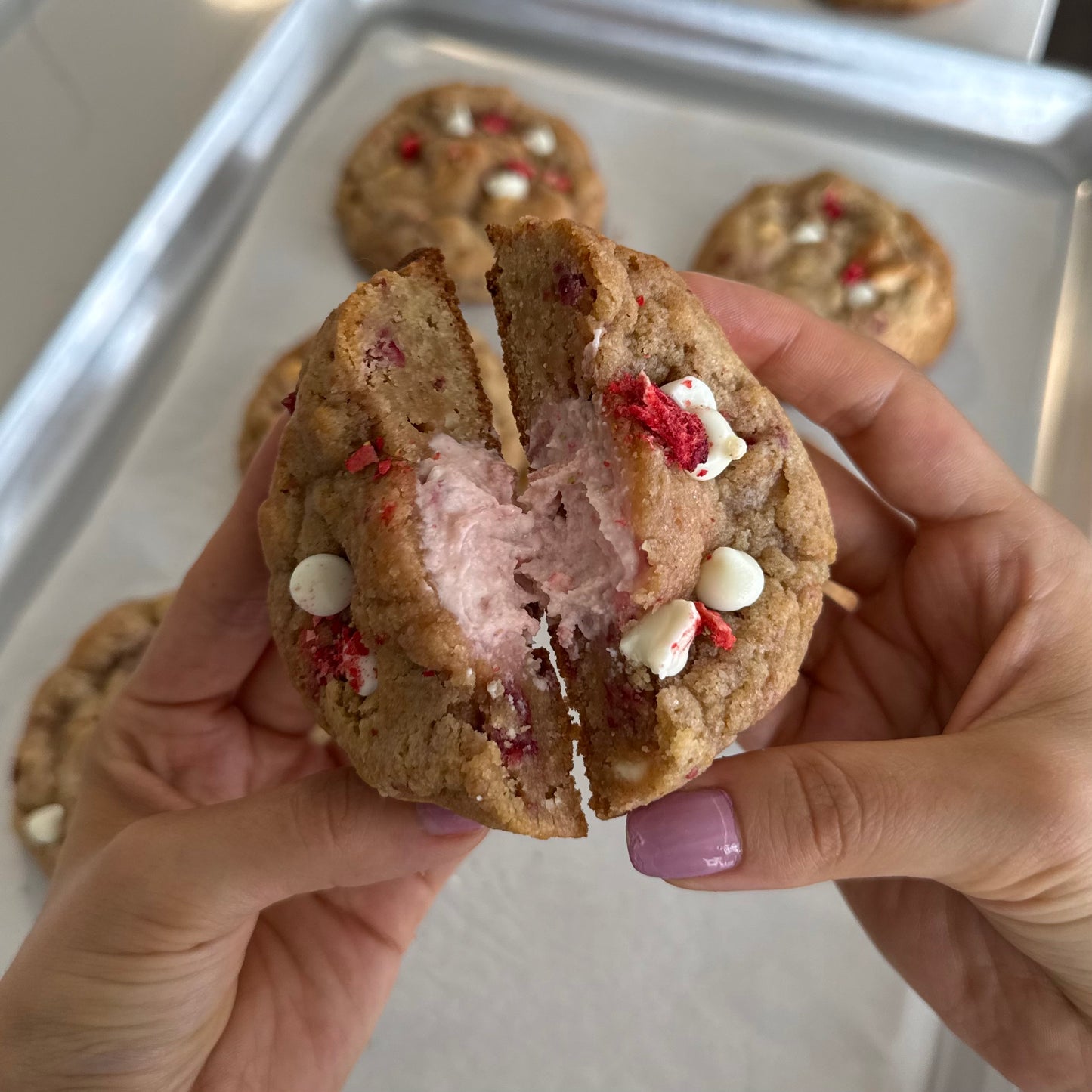 Strawberry Cream Shortcake 🍓 (creamy filling)